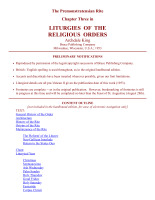 A King - The Premonstratensian Rite1