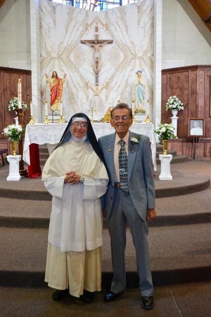 36 Sr Mary Dismas with her father
