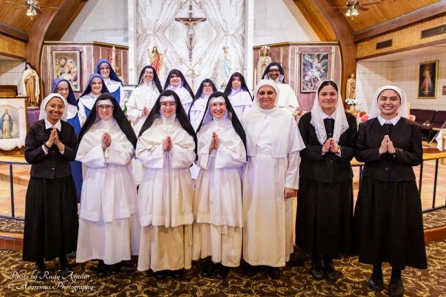 20250524 46 Newly Professed and Superiors with Consecrated Religious